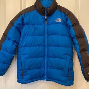 North Face Boys Blue Puffer